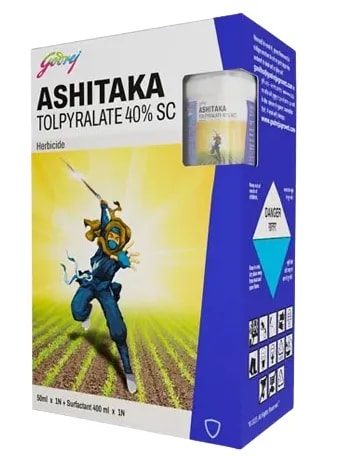 Godrej Ashitaka Tolpyralate 40% SC Herbicide With Surfactant and Atrazine 50% WP