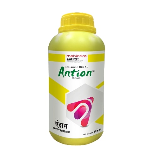 Mahindra Antion Bentazone 48% SL Herbicide, Selective Post-Emergence For Control Weed In Soybean And Paddy