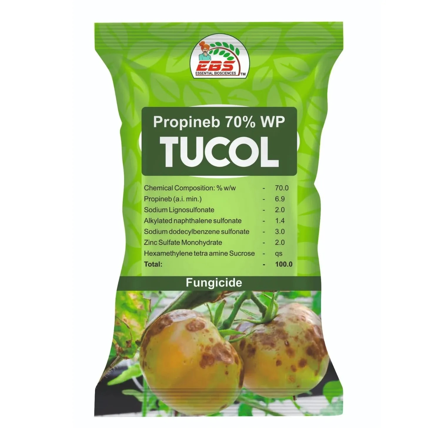 EBS Tucol Propineb 70% WP Fungicide, Systemic With Broad-Spectrum Disease Control