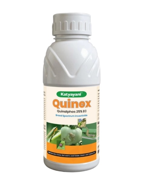 Katyayani Quinex Quinalphos 25% EC, Effective Chemical Insecticide For Broad-Spectrum Pest Control