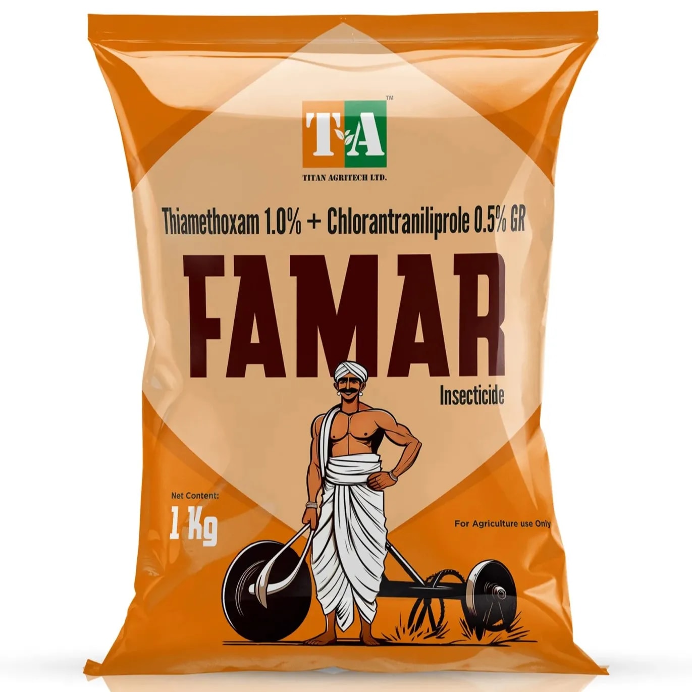 Titan Agritech FAMAR Thiamethoxam 1% + Chlorantraniliprole 0.5% GR Insecticide, Control Soil And Early Stage Pests
