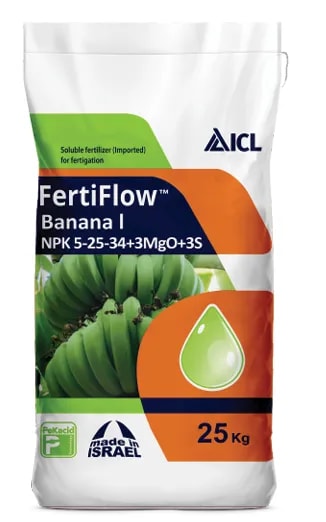 ICL FertiFlow Banana I NPK 5-25-34+3MgO+3S Water Soluble Fertilizer