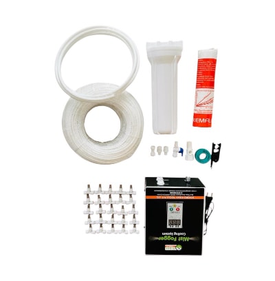 ShivSuraj MSA Premium 10 Nozzle Automatic Fogger Kit 50ft Pipe with 100 GPD Pump