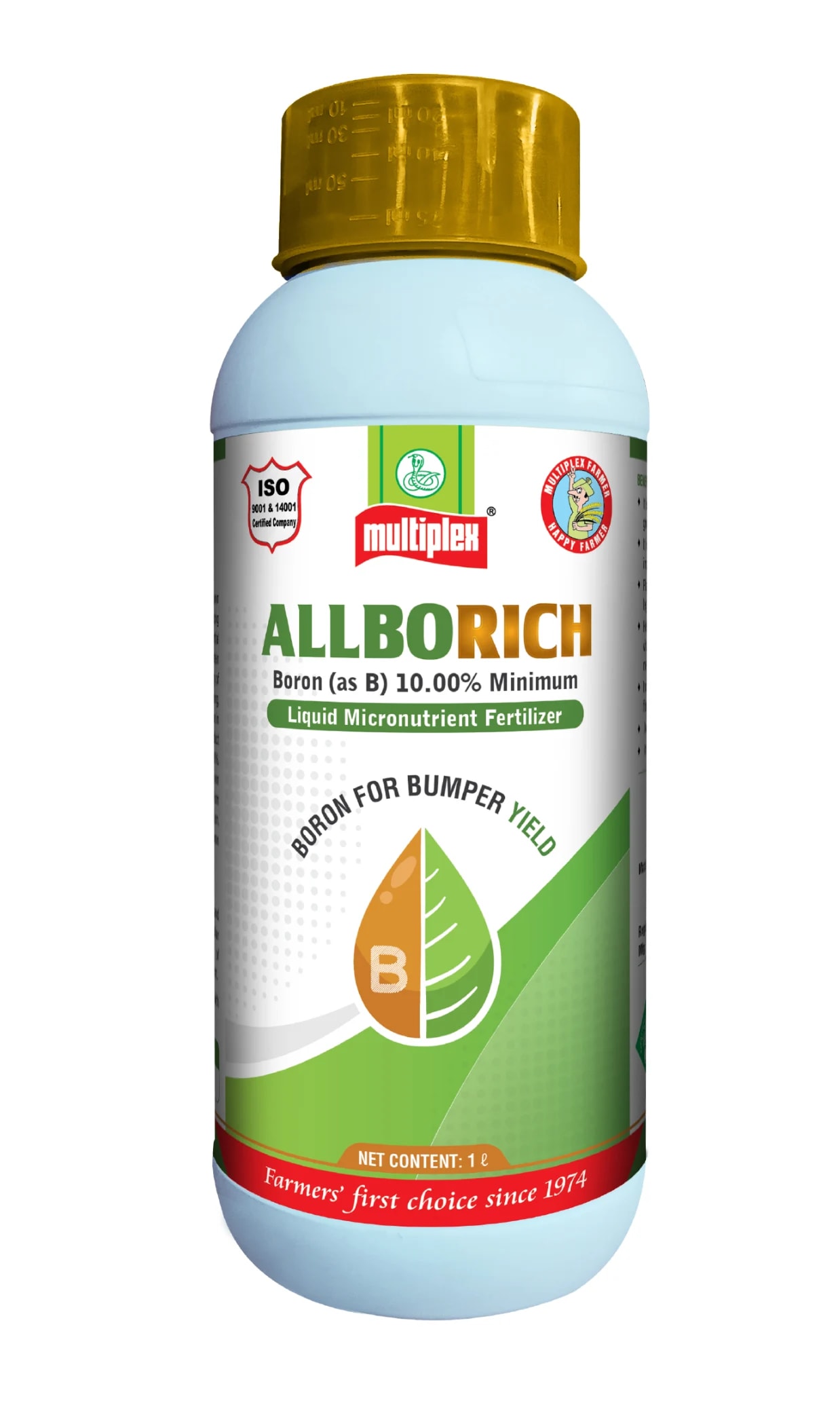 Multiplex Allborich Boron 10%, Liquid Boron Fertilizer, Use For Vegetable and Fruits