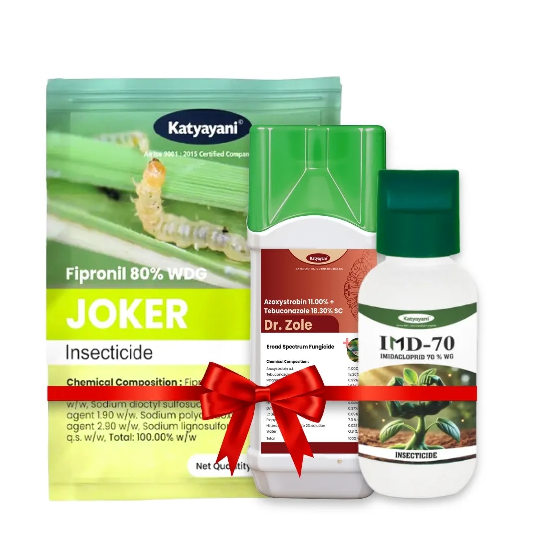Katyayani Pyaaz Kheti Sooraksha Kit, Complete Protection For Onion Crops (Joker 40gm, IMD-70 30gm, Dr. Zole 250ml)