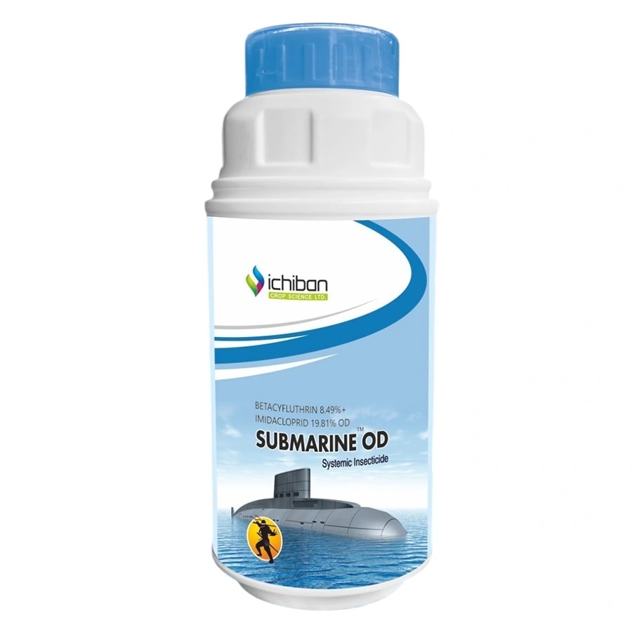 Ichiban SUBMARINE OD Betacyfluthrin 8.49% + Imidacloprid 19.81% OD Insecticide, Effective For Sucking And Leaf-Cutter Pests Control In Crops