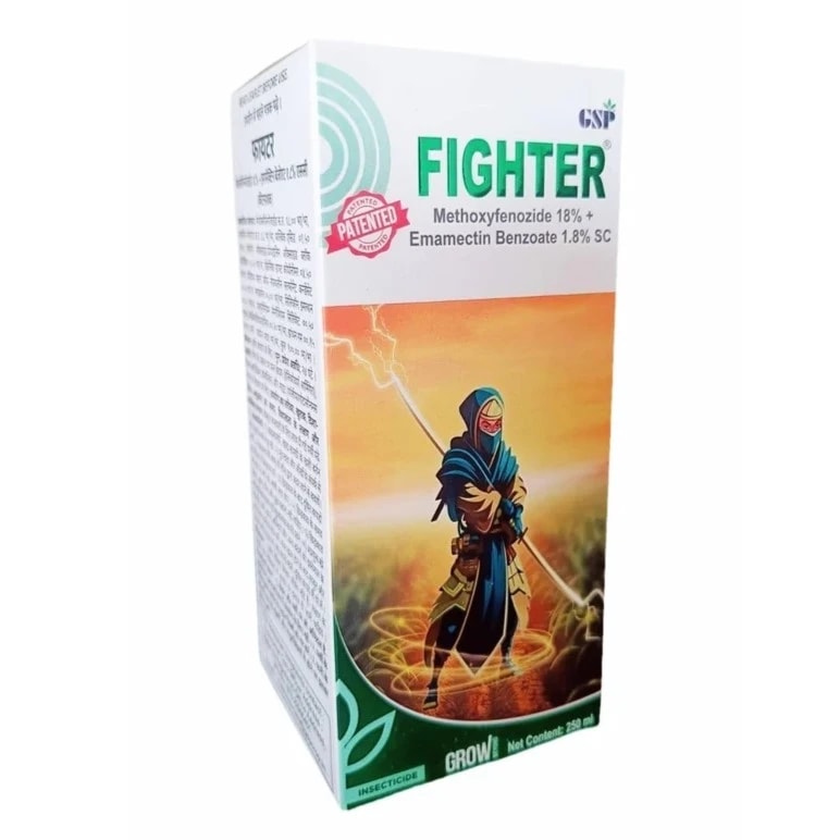 GSP Fighter Methoxyfenozide 18% + Emamectin Benzoate 1.8% SC Insecticide