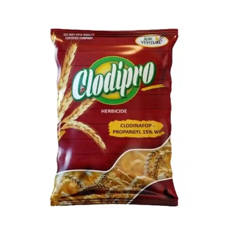 Agriventure Clodipro Clodinafop Propargyl 15% WP Herbicide, Selective Post Emergence And Broad Spectrum Herbicide, Use For Wheat Crop.
