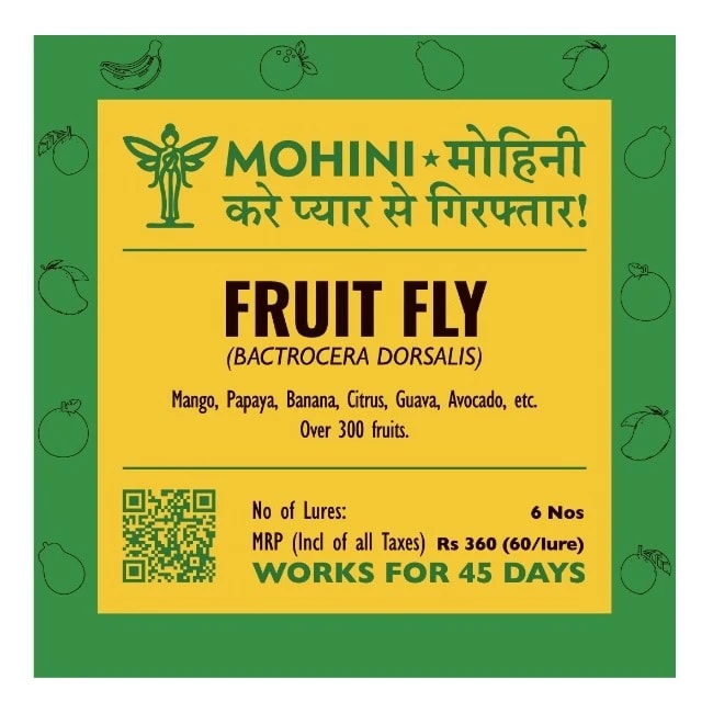 Biowall Mohini Fruit Fly Bactrocera Dorsalis, Pheromone Lure For Effective Pest Management