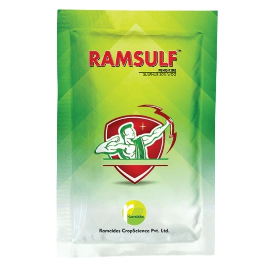 Ramcides Ramsulf Sulphur 80% WDG, Used to Prevent Fungal Disease In the Plant, Control of Powdery Mildew, Scab