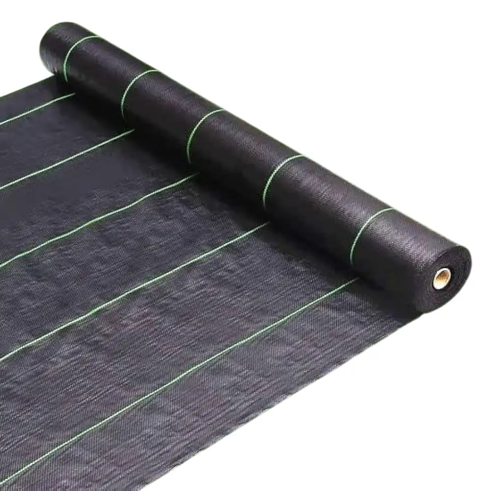 Anil Packaging 100 GSM Weed Control Mat (1.2 Meter Width x 100 Meter Length) High-Quality HDPE, Agriculture Use, Easy To Use 