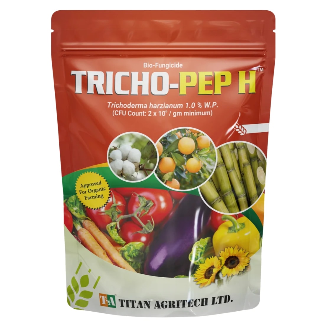 Titan Agritech TRICHO-PEP H Trichoderma Harzianum Fertilizer, Vegetable Plants & Home Garden