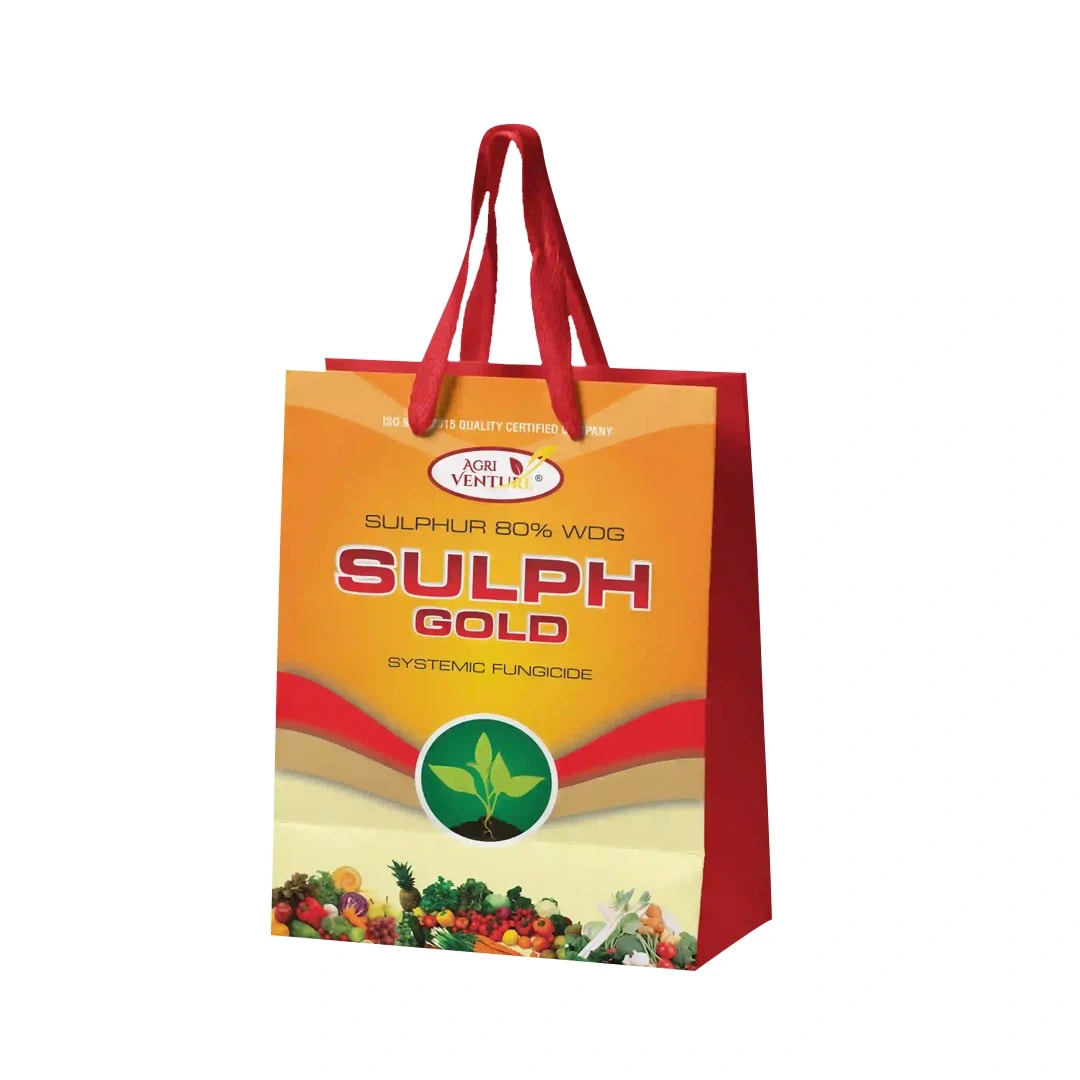 Agriventure Sulph Gold (Sulphur 80% WDG) Contact Fungicide, Used for the Control of Powdery Mildew For Grapes and Mango