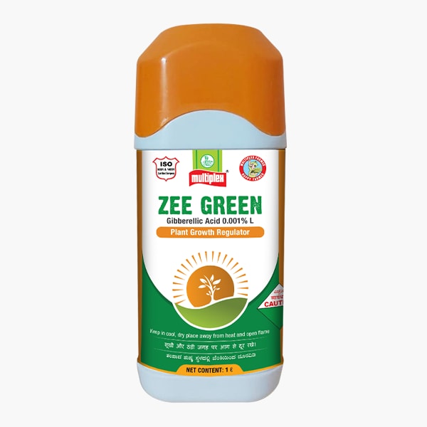 Multiplex Zee Green Gibberellic Acid 0.001% L Plant Growth Regulator, Boosts Yields of Fruits and Vegetables