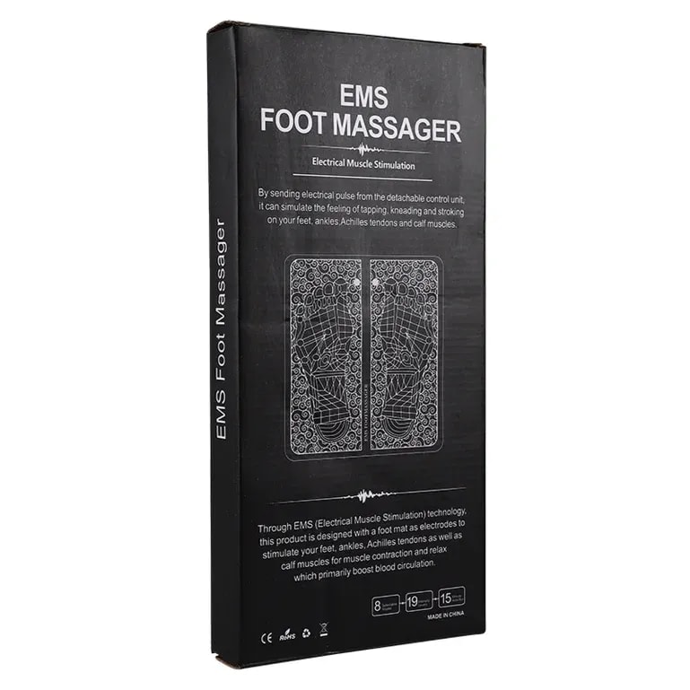 EMS Electric Foot Massager, Portable Circulation Stimulator - 8 Modes
