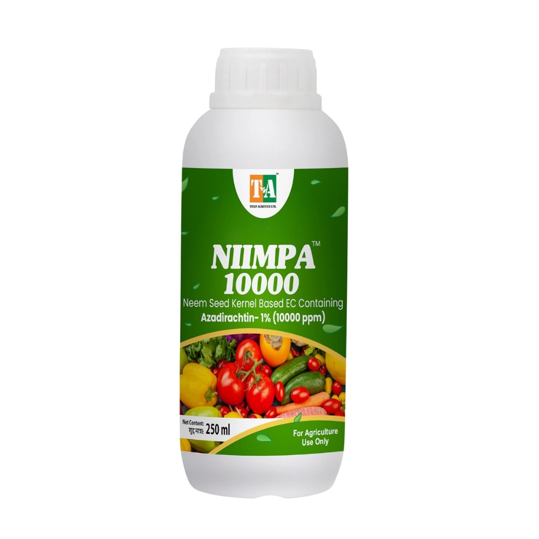 Titan Agritech NIIMPA 10000 Azadirachtin 1% Biopesticide, 10000 PPM, Broad-Spectrum And Natural Pest Management