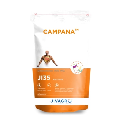 Jivagro CAMPANA Dinotefuran 70% WG Insecticide, Effective For Sucking Pests Control In Crops