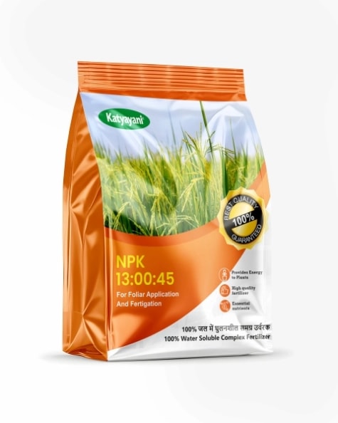 Katyayani NPK 13:00:45 Potassium Nitrate, 100% Water Soluble Fertilizer For Foliar & Fertigation