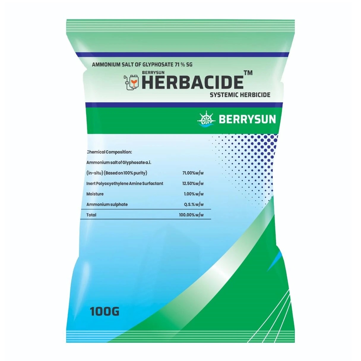 Berrysun HERBACIDE Ammonium Salt Of Glyphosate 71% SG Systemic Herbicide   