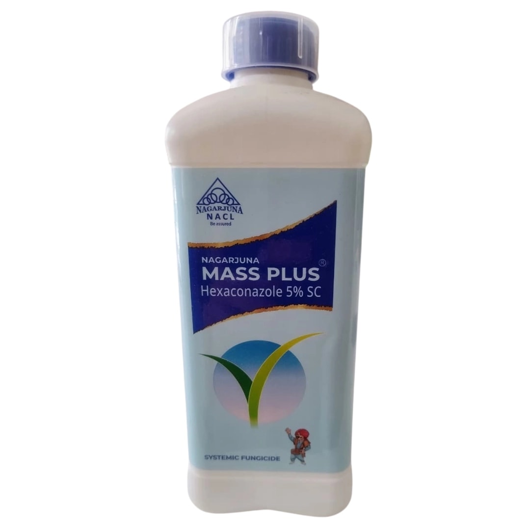 NACL Nagarjuna MASS PLUS Hexaconazole 5% SC Fungicide, Effective For Mango, Paddy & Grapes