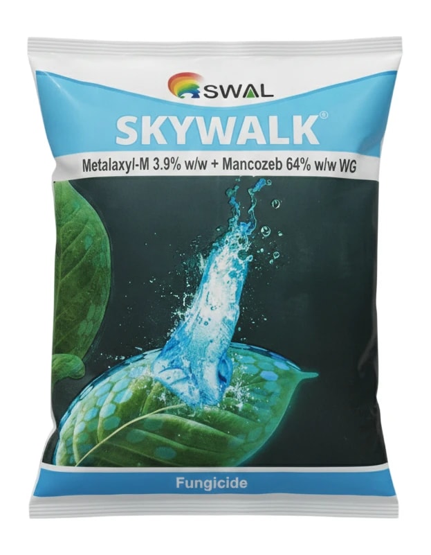Swal Skywalk Metalaxyl-M 3.9% + Mancozeb 64% WG Fungicide, Improves Crop Health And Productivity In Crop
