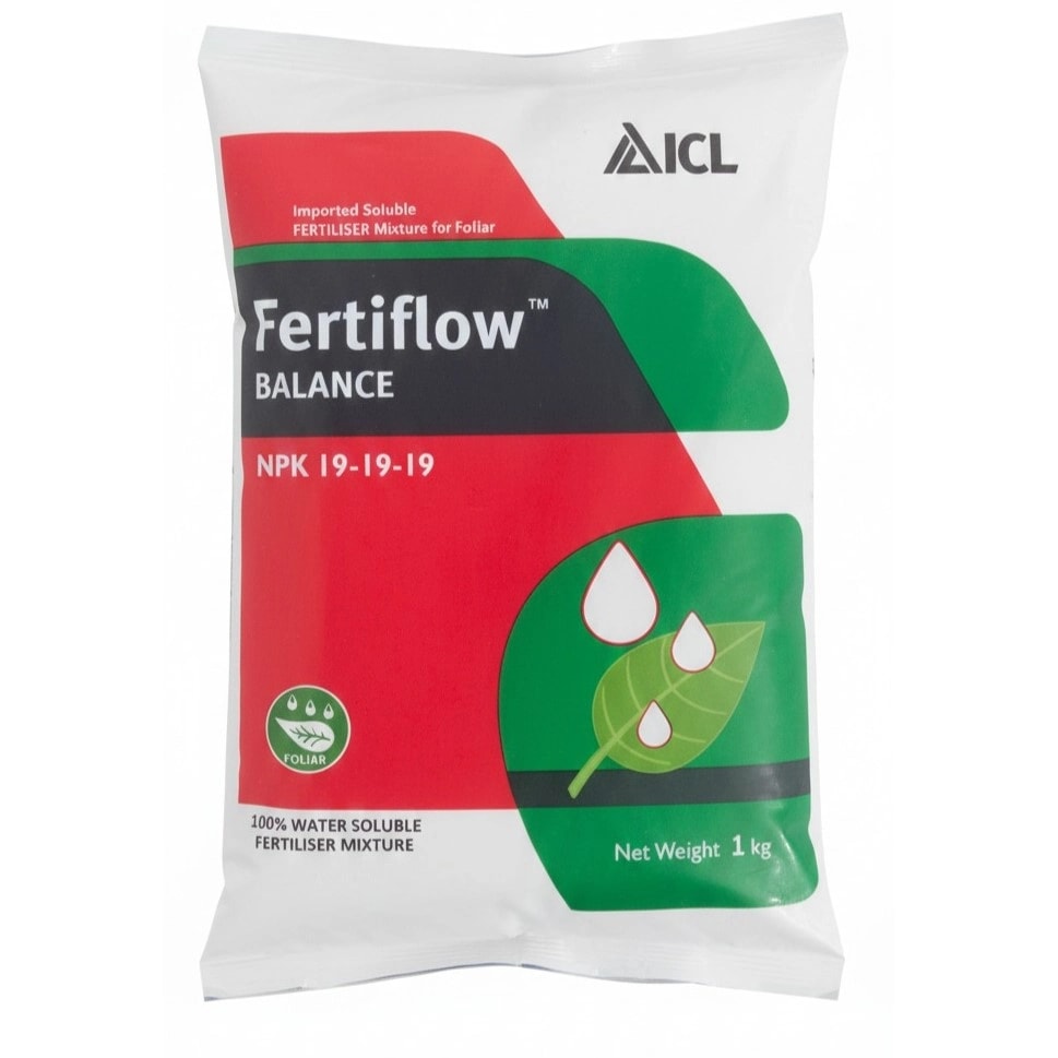 ICL Fertiflow Balance 19:19:19 Water Soluble Fertilizer, Improves Crop Productivity And Quality