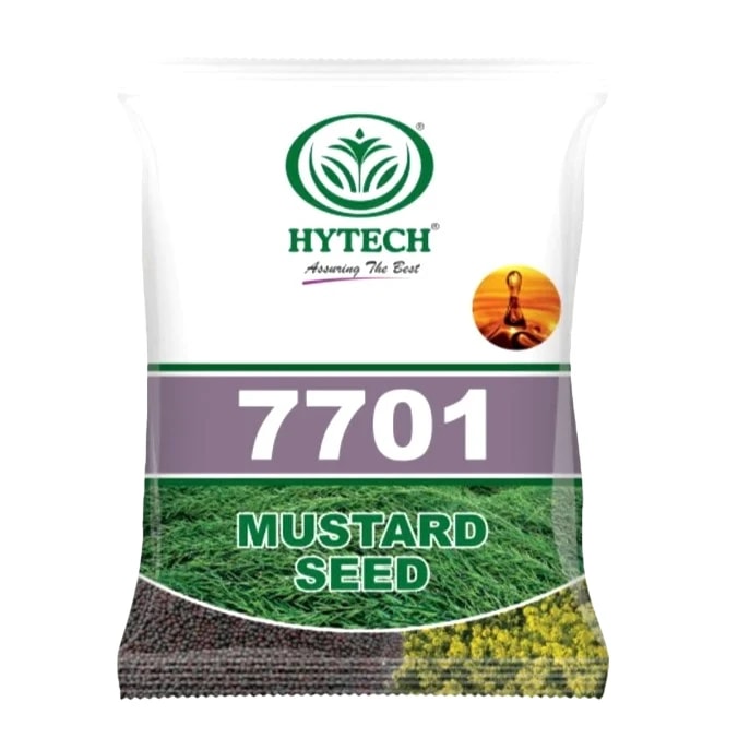 HYTECH 7701 F1 Hybrid Mustard Seeds, Bold Grains, Ideal For Rabi Season Variety