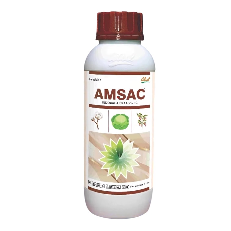 Atul  Amsac Indoxacarb 14.5% SC Insecticide, Controlling Bollworms, Fruit Borers & Moths Effectively