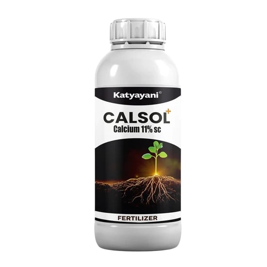 Katyayani CALSOL+ Calcium 11% SC Liquid Fertilizer For Fruit Set And Growth Better Yield And Quality