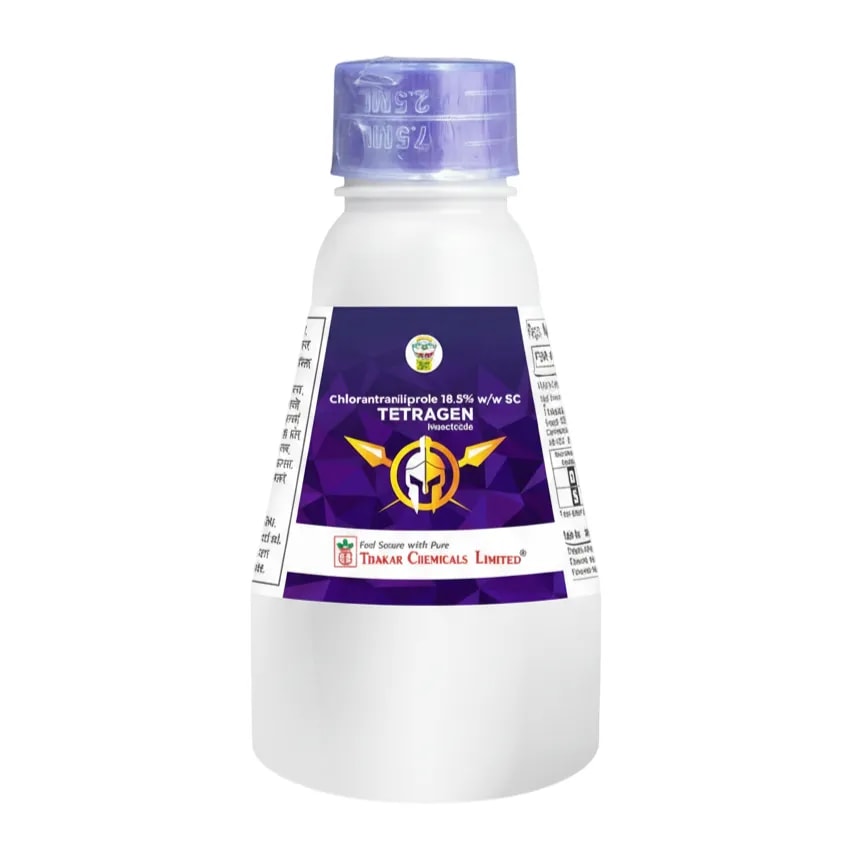 Thakar TETRAGEN Chlorantraniliprole 18.5% SC Insecticide For Effective Control Of Lepidopteran Larvae