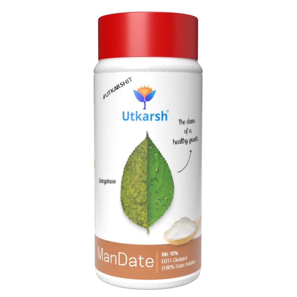 Utkarsh ManDate (Manganese- Mn 10% EDTA Chelated Fertilizer) 100% Water Soluble Foliar Spray