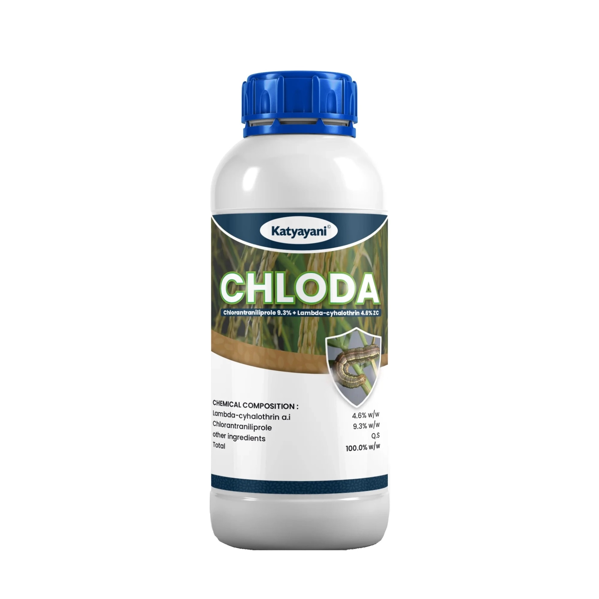 Katyayani Chloda Chlorantraniliprole 9.3% + Lambda Cyhalothrin 4.6% ZC Insecticide, for Effective Pest Control for Crops