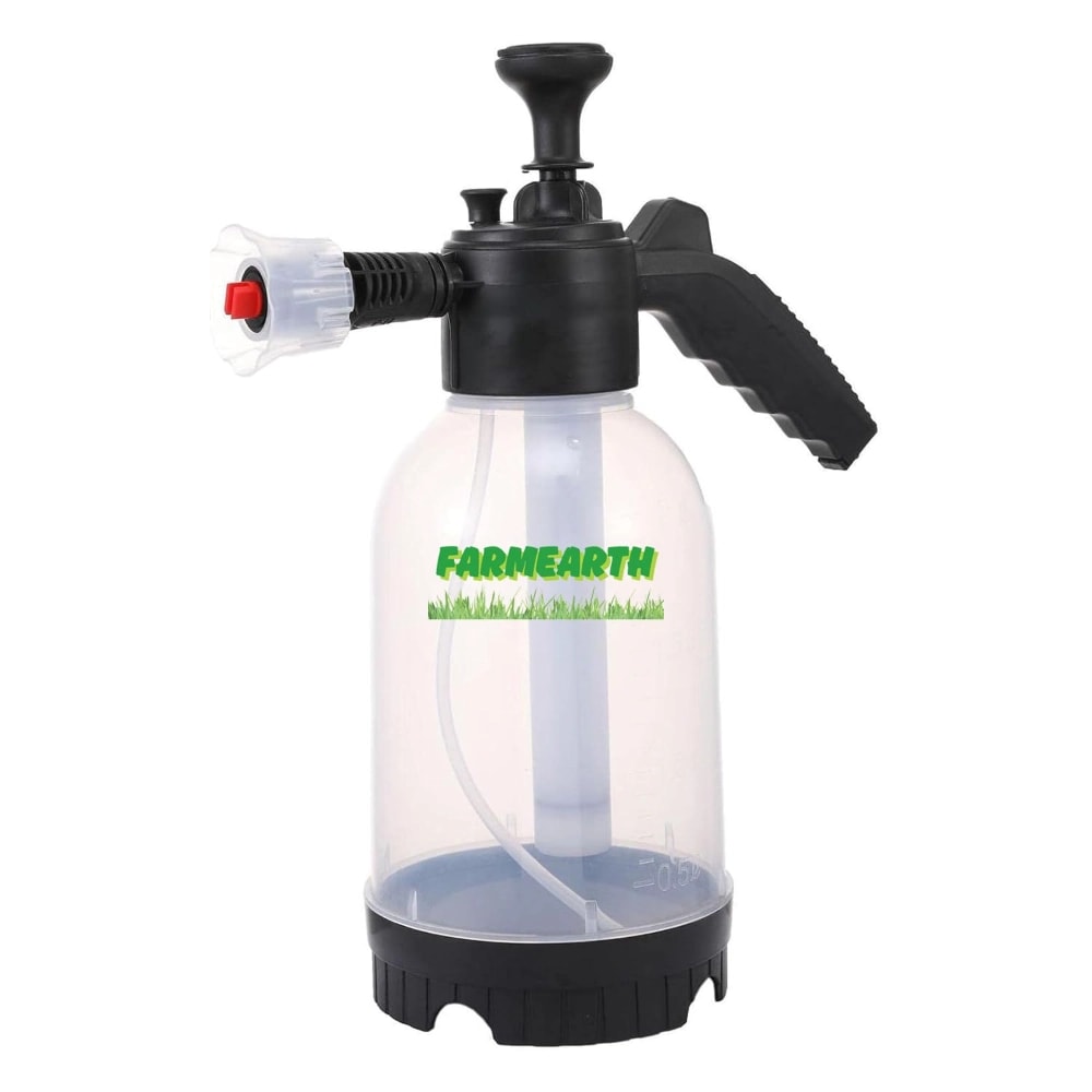FarmEarth N2L Pressure Pump Sprayer, Heavy Duty And High Pressure, Multi Nozzles For Garden, Car Wash And Cleaning (2L Capacity)