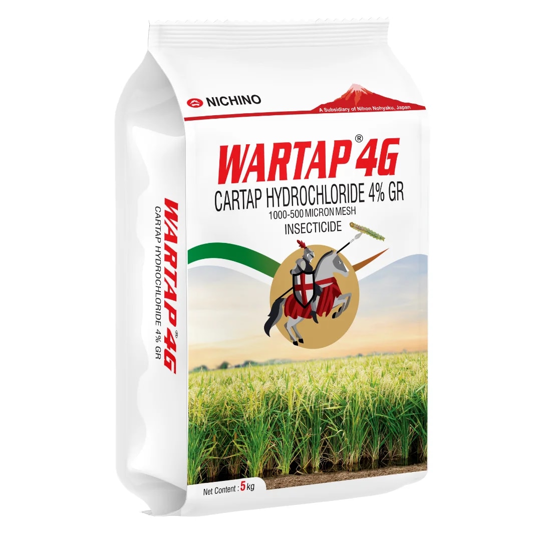 Nichino WARTAP 4G Cartap Hydrochloride 4% GR Insecticide, Efficient For Rice Stem Borer & Leaf Folder, Pest Control In Crops