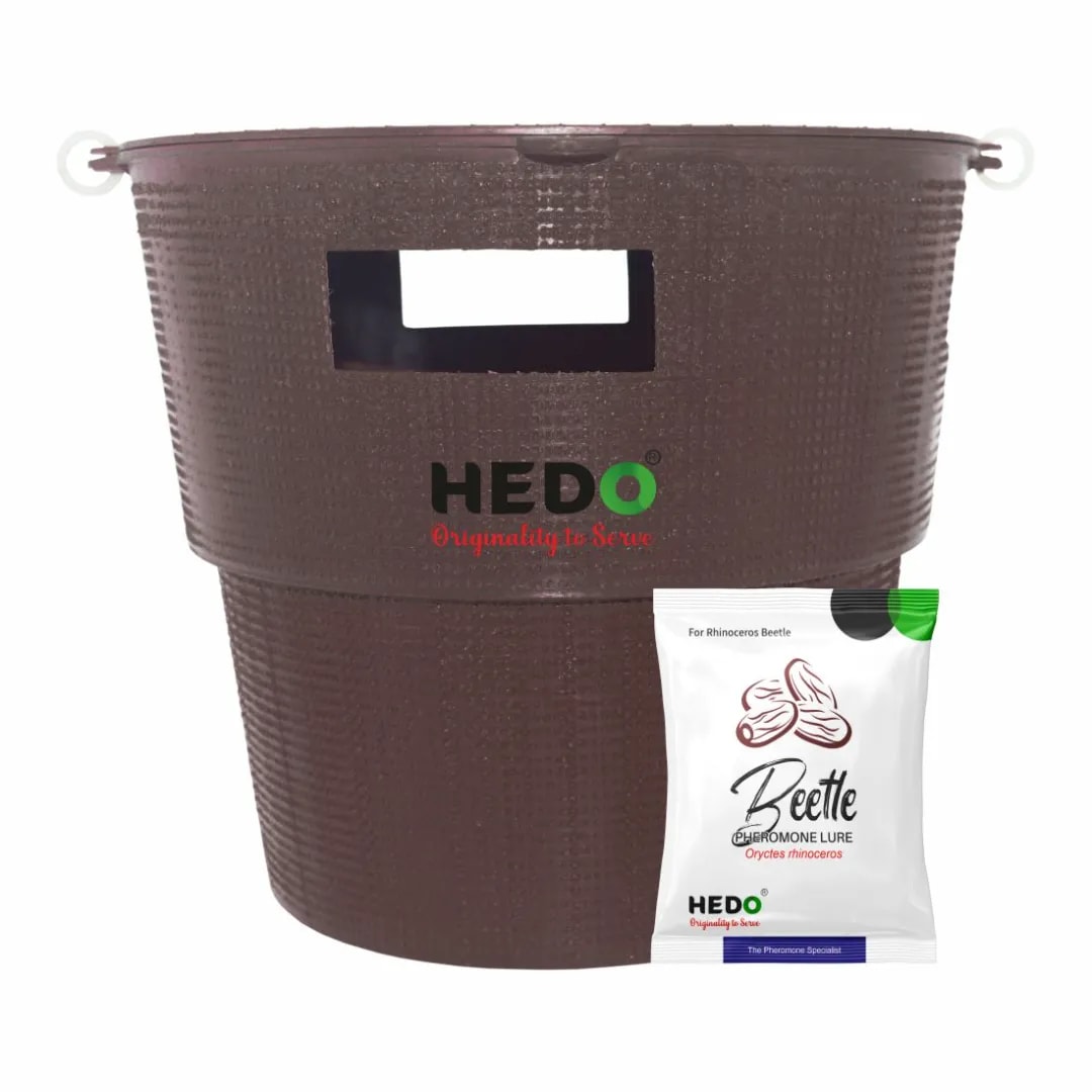 HEDO Rhinoceros Beetle Bucket Trap With Pheromone Lure, Effective Control Rhinoceros Beetle For Coconut, Date Palm, Oil Palm, Arecanut Palm