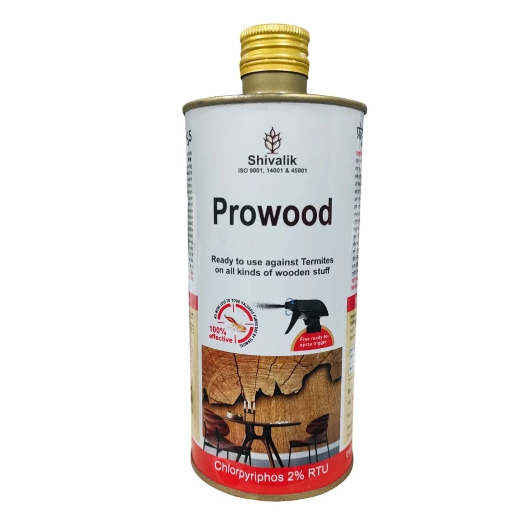 Shivalik Prowood Chlorpyriphos 2% RTU Insecticide, Ready to Use Anti Termite Spray for Wood Protection