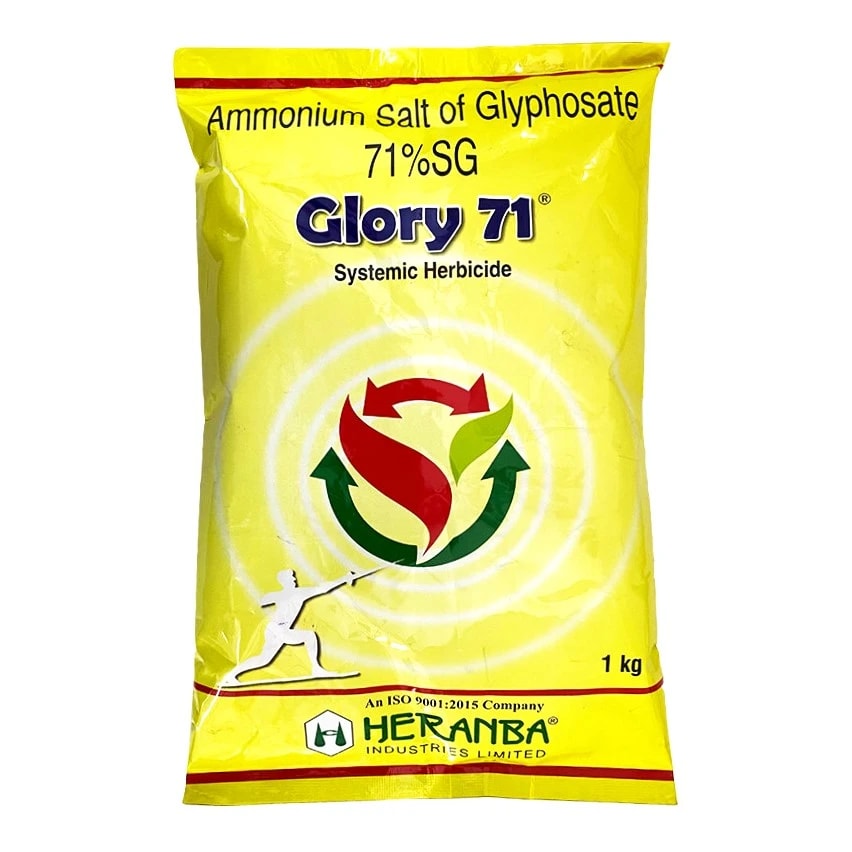 Heranba Glory 71 Ammonium Salt Of Glyphosate 71% SG Herbicide, Effective Weed Control In Tea And Non Crop Areas
