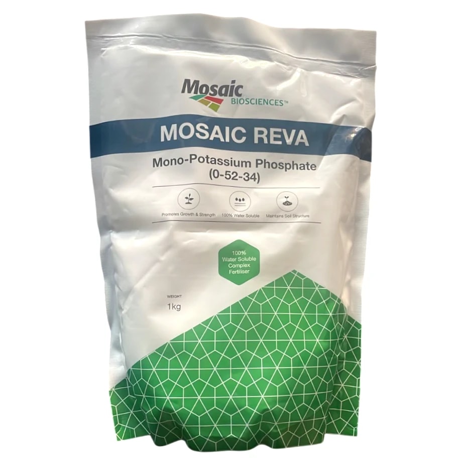 Mosaic Reva Mkp 00:52:34 Mono Potassium Phosphate, Enhancer of Plant Growth, Flowering, and Fruit Ripening