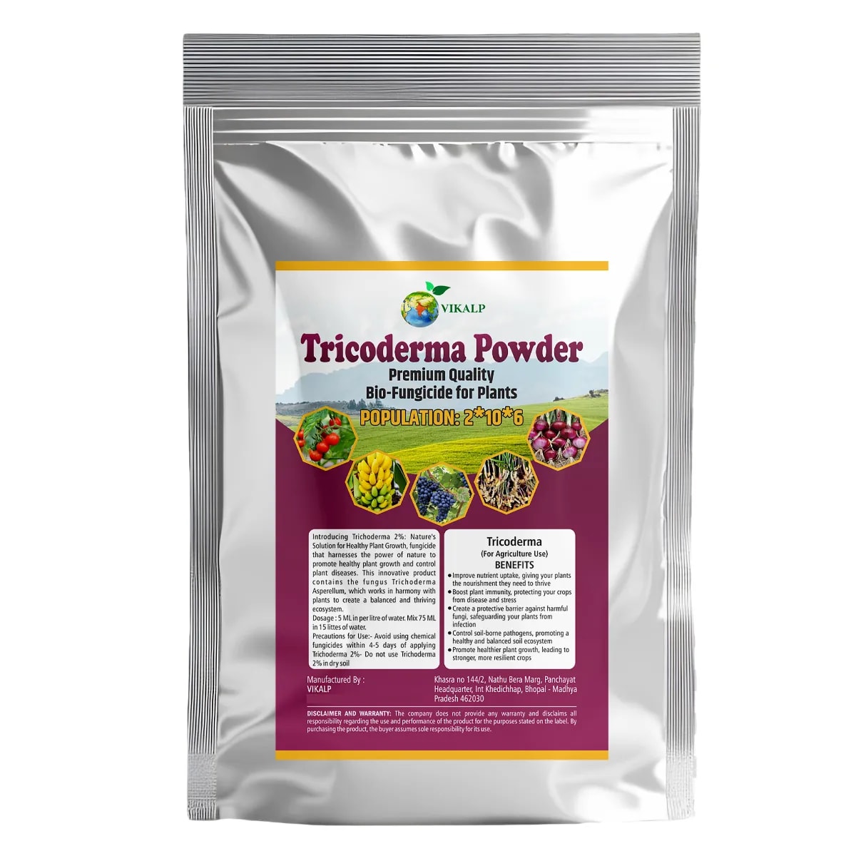 Vikalp Trichoderma Asperellum 2% Bio-Fungicide Powder, Improves Immunity And Nutrient For Better Yield