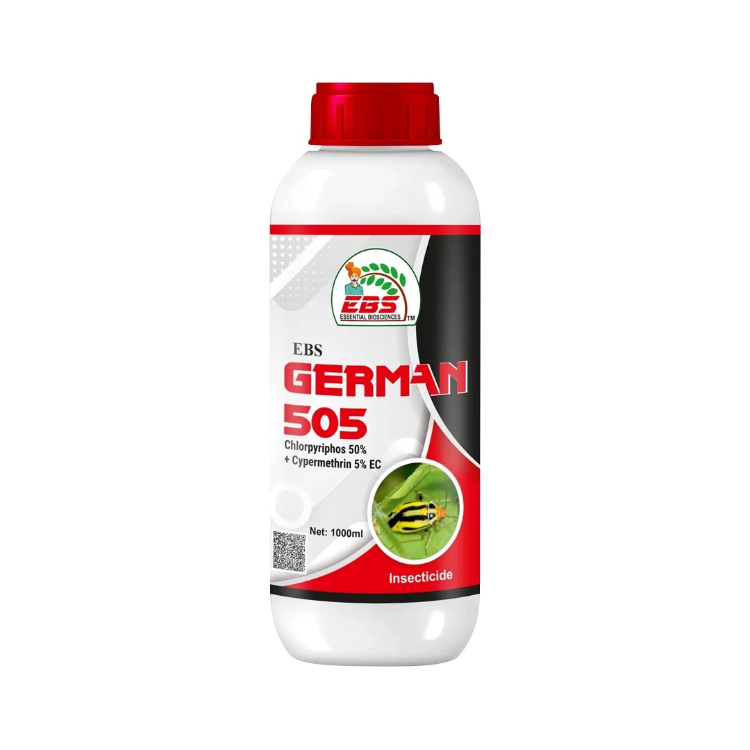 EBS Germen 505 - Chlorpyriphos 50% + Cypermethrin 5% EC Insecticide, Used To Control A Variety Of Insect Pests In Forestry, Horticulture