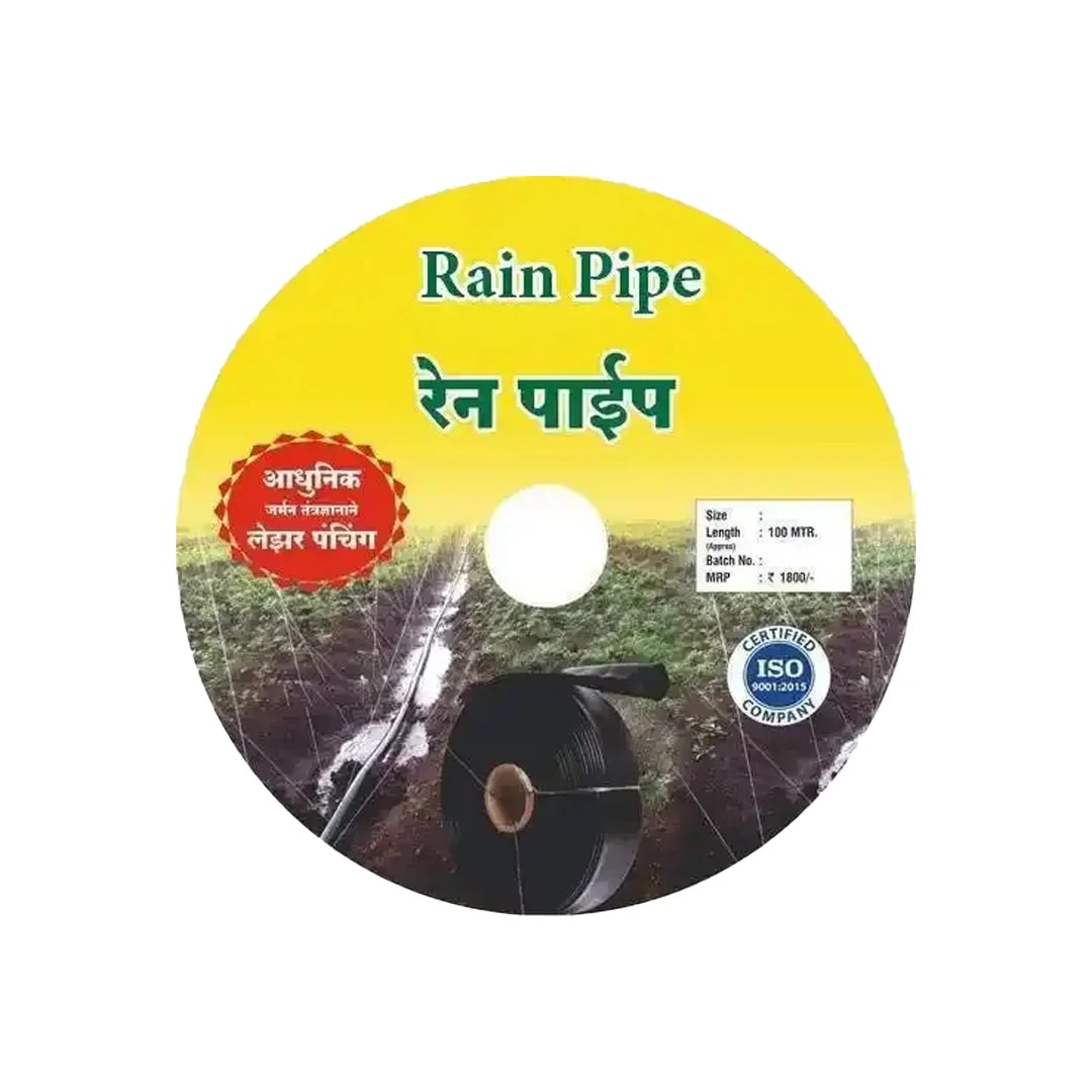 Siddhi Vinayak Rain Pipe 100 Meter Length With Accessories (Cock, Rubber Grommet, Joiner, End Connector) UV Resistant, Easy To Use And Setup.