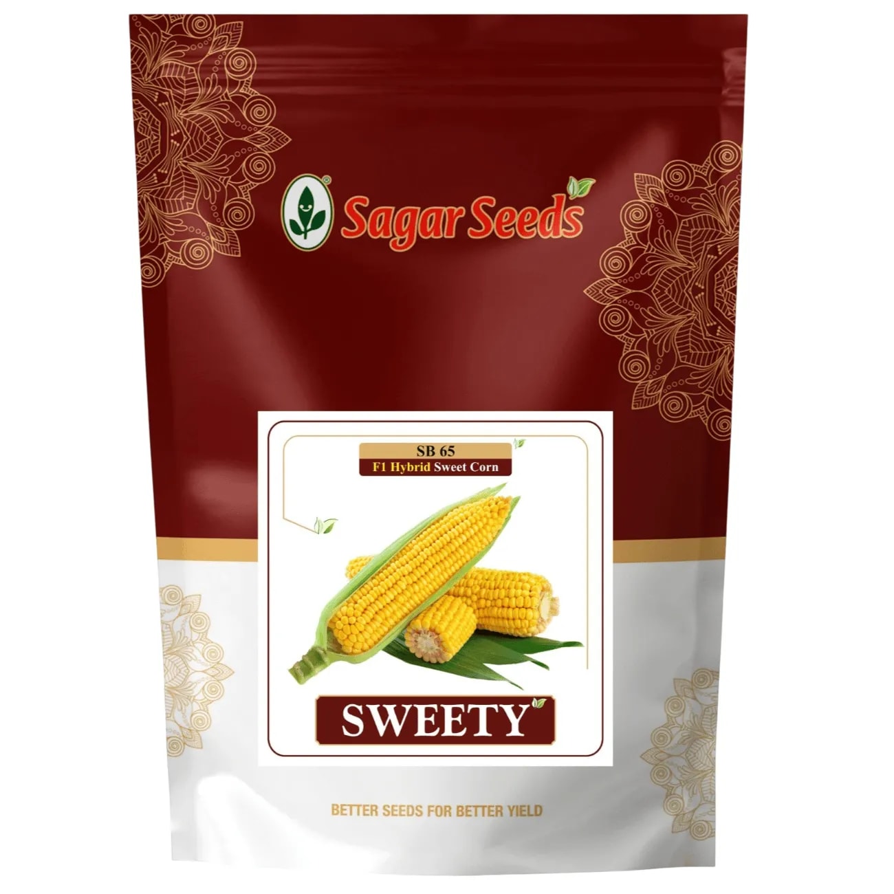 Sagar Sweety F1 Hybrid Sweet Corn Seeds, Sweet And Juicy, High Yield, Vigorous Growth