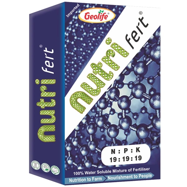 Geolife Nutri Fert NPK 19:19:19 Water Soluble Fertilizer For Effective Vegetative Growth