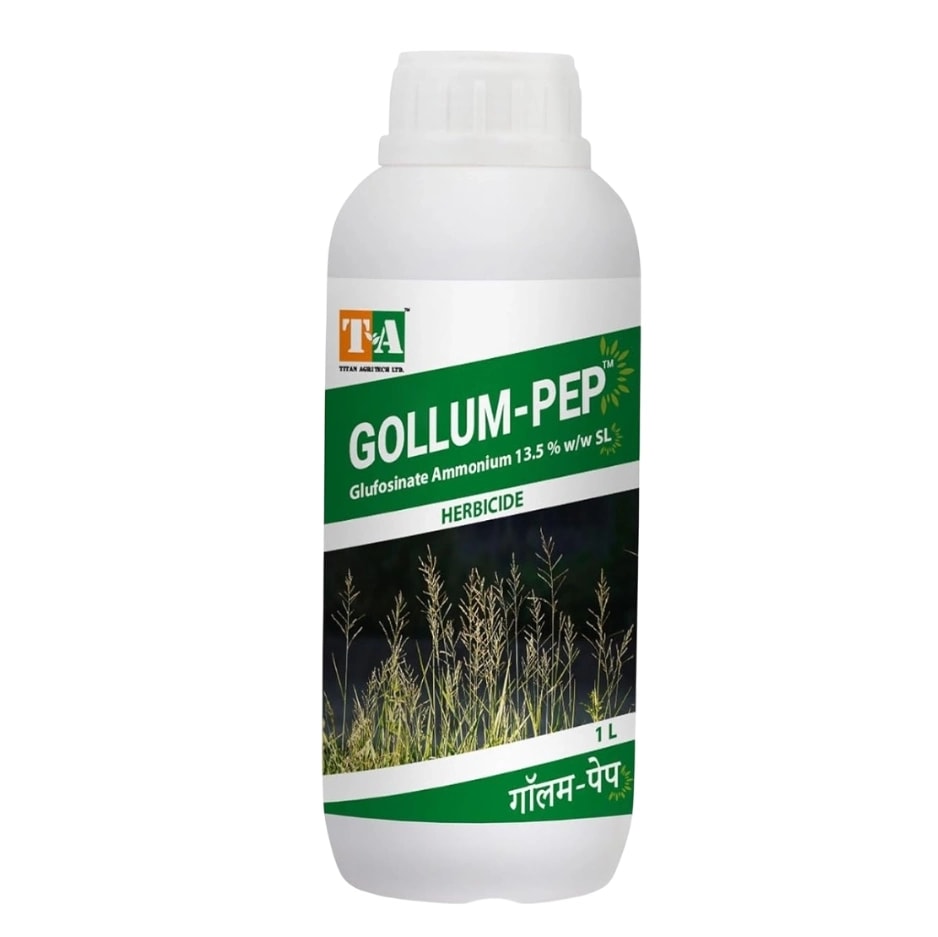Titan Agritech Gollum-Pep Glufosinate Ammonium 13.5% Sl Herbicide, Post-Emergence