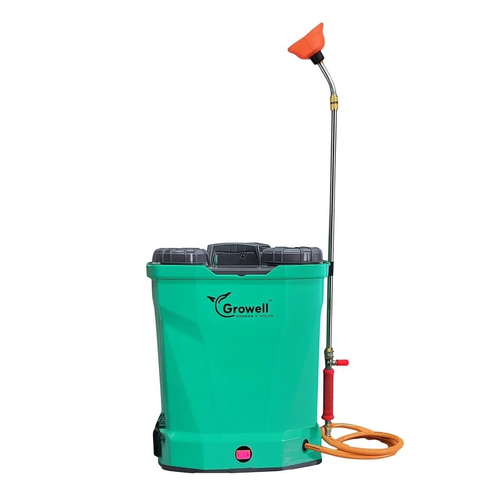 Radhe Agri GROWELL Spray Pump, 12V x 14Ah Lithium-Ion Battery, 135 PSI Copper Motor, Perfect For Long-Term Agricultural Use