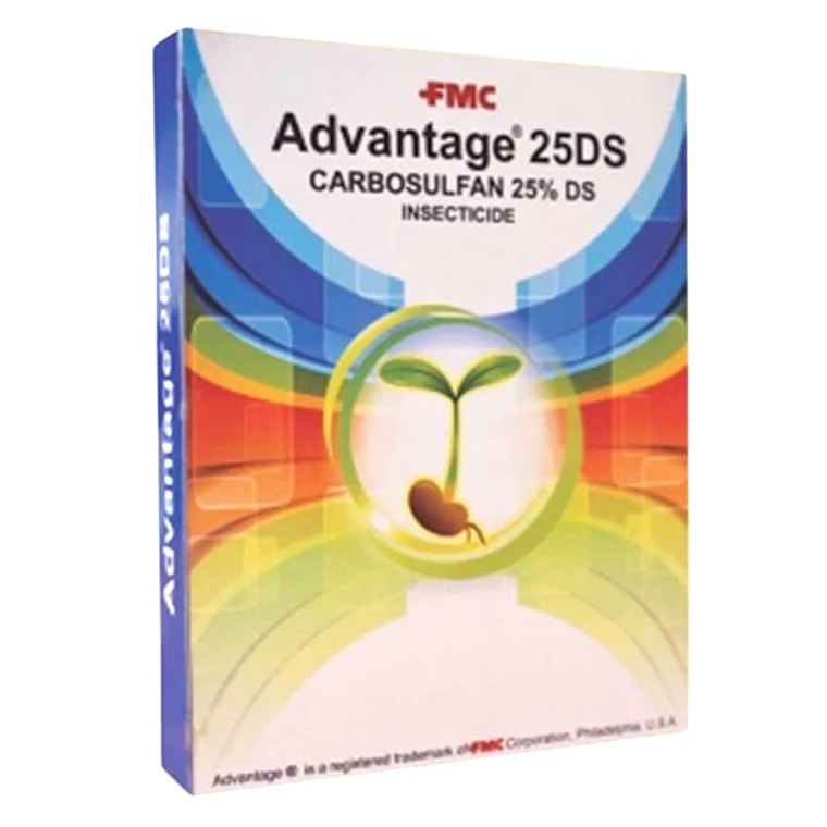 FMC Advantage Carbosulfan 25% DS Insecticide, Powder Formulation Which Also Helps In Better Seed Coating Or Treatment