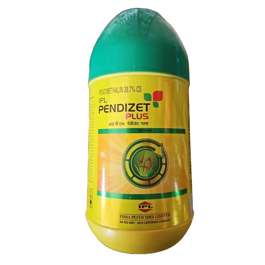 IPL Pendizet Plus Pendimethalin 38.7% CS Herbicide, Effective Control Broadleaf, Grassy Weeds In Crops Like Cotton, Chilli And Soybean