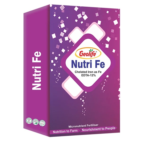 Geolife Nutri Fe, Fe 12%, Supply Required Micronutrient Iron In Optimum Dose To Crops, Prevent Iron Deficiencies