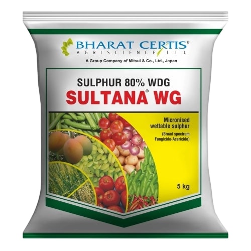 Bharat Certis SULTANA WG Sulphur 80% WDG Non-Systemic, Contact and Protectant Fungicide