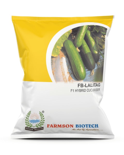 Farmson FB Lalitag F1 Hybrid Cucumber Seeds, Suitable for Greenhouse and Open Fields Planting